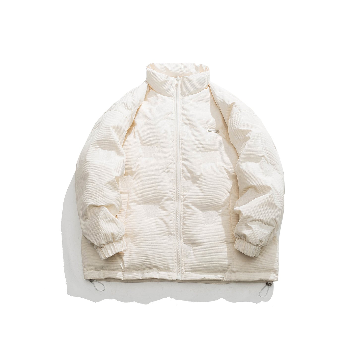 Stand Collar Cotton Coat Simple Solid Color Loose Casual Warm Flight Jacket