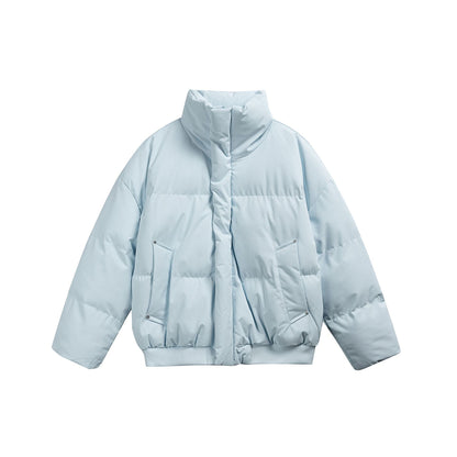 Fleece Lined Hooded Cotton Coat Warm Thick Puffer Jacket