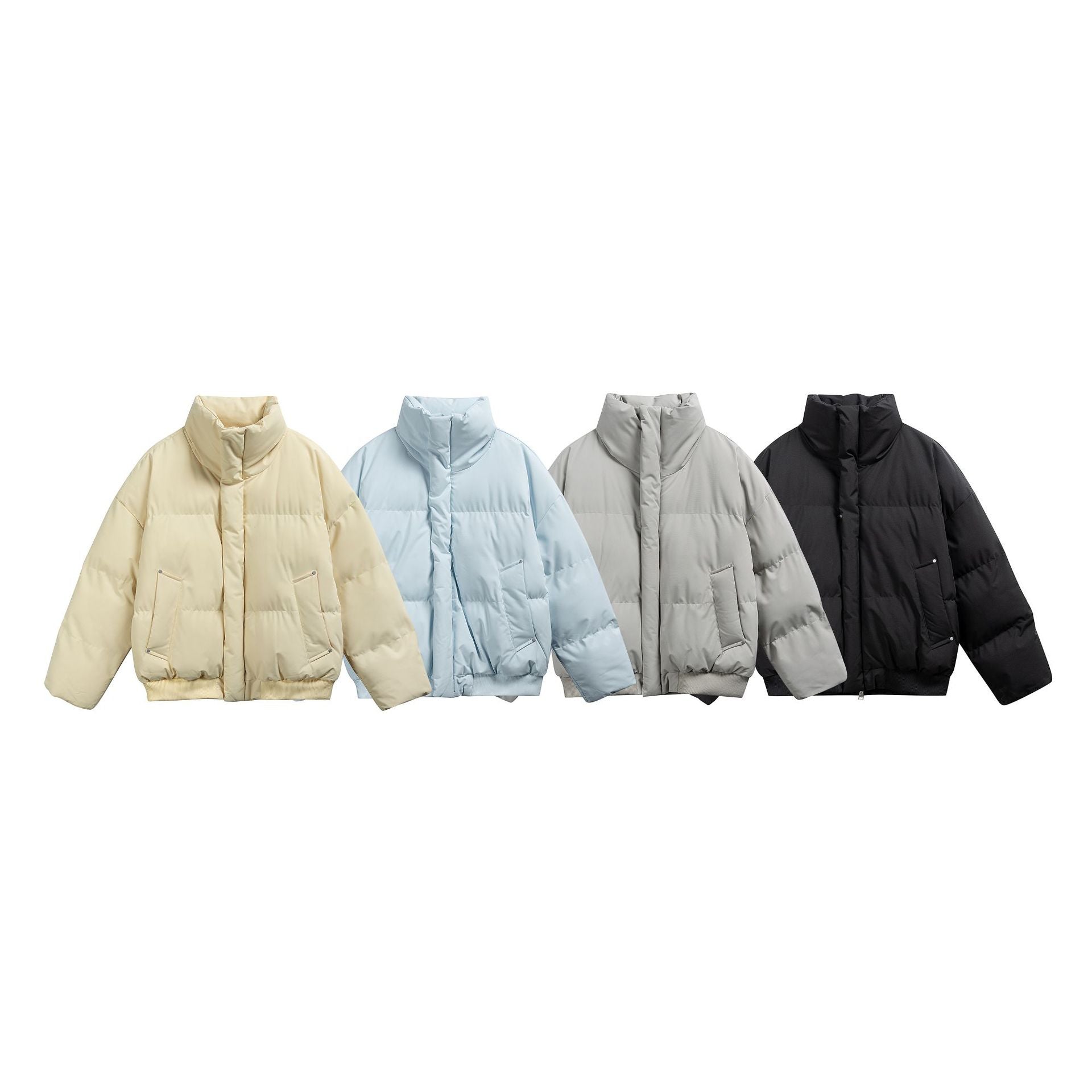 Fleece Lined Hooded Cotton Coat Warm Thick Puffer Jacket