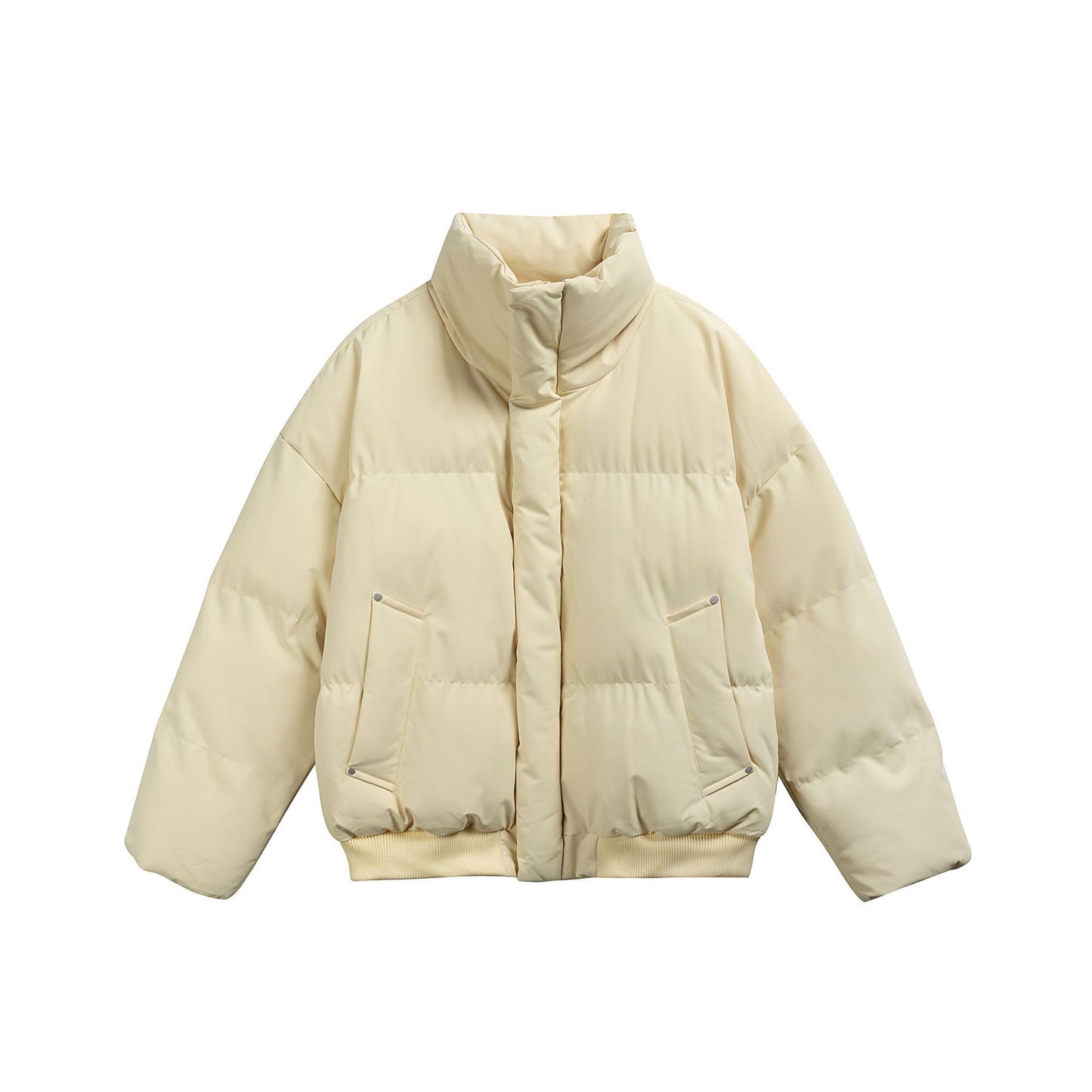 Fleece Lined Hooded Cotton Coat Warm Thick Puffer Jacket