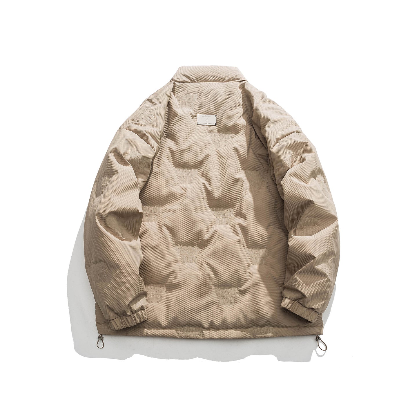 Stand Collar Cotton Coat Simple Solid Color Loose Casual Warm Flight Jacket